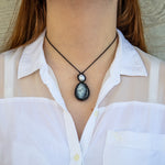 Dendritic Agate and Pearl Necklace