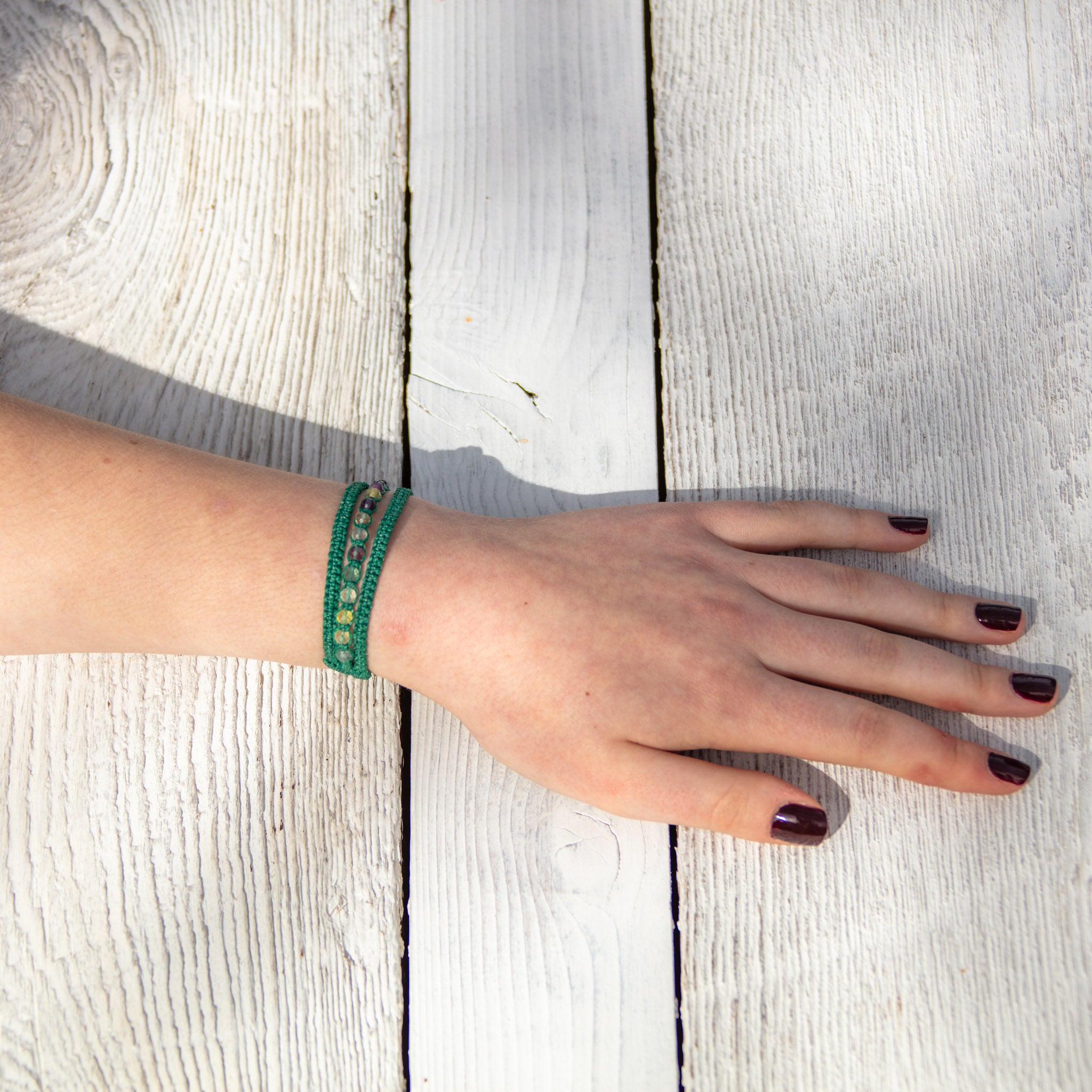fluorite stone bracelet