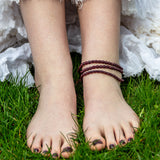 Garnet Gemstone Anklet