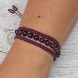 Garnet Earthy Embrace bracelet