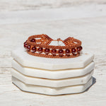 hessonite garnet bracelet