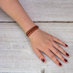 hessonite garnet earthy embrace bracelet