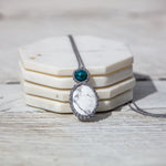 Howlite and Apatite Stones Necklace