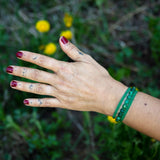 African Jade Earthy Embrace bracelet