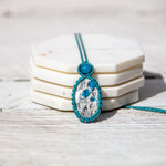 K2 Jasper and Apatite Gemstones Necklace