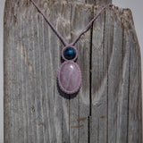 Kunzite & Kyanite Mystic Duet necklace
