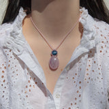 Kunzite & Kyanite Mystic Duet necklace