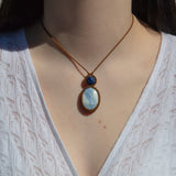 Kyanite & Lapis Lazuli Mystic Duet Necklace