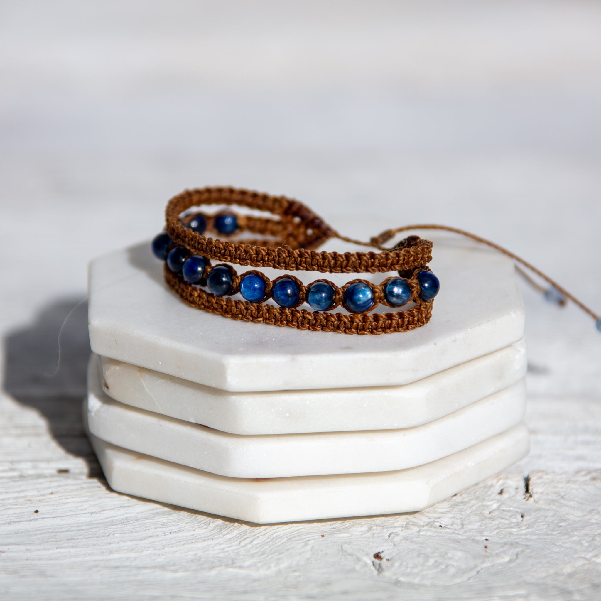 kyanite earthy embrace bracelet