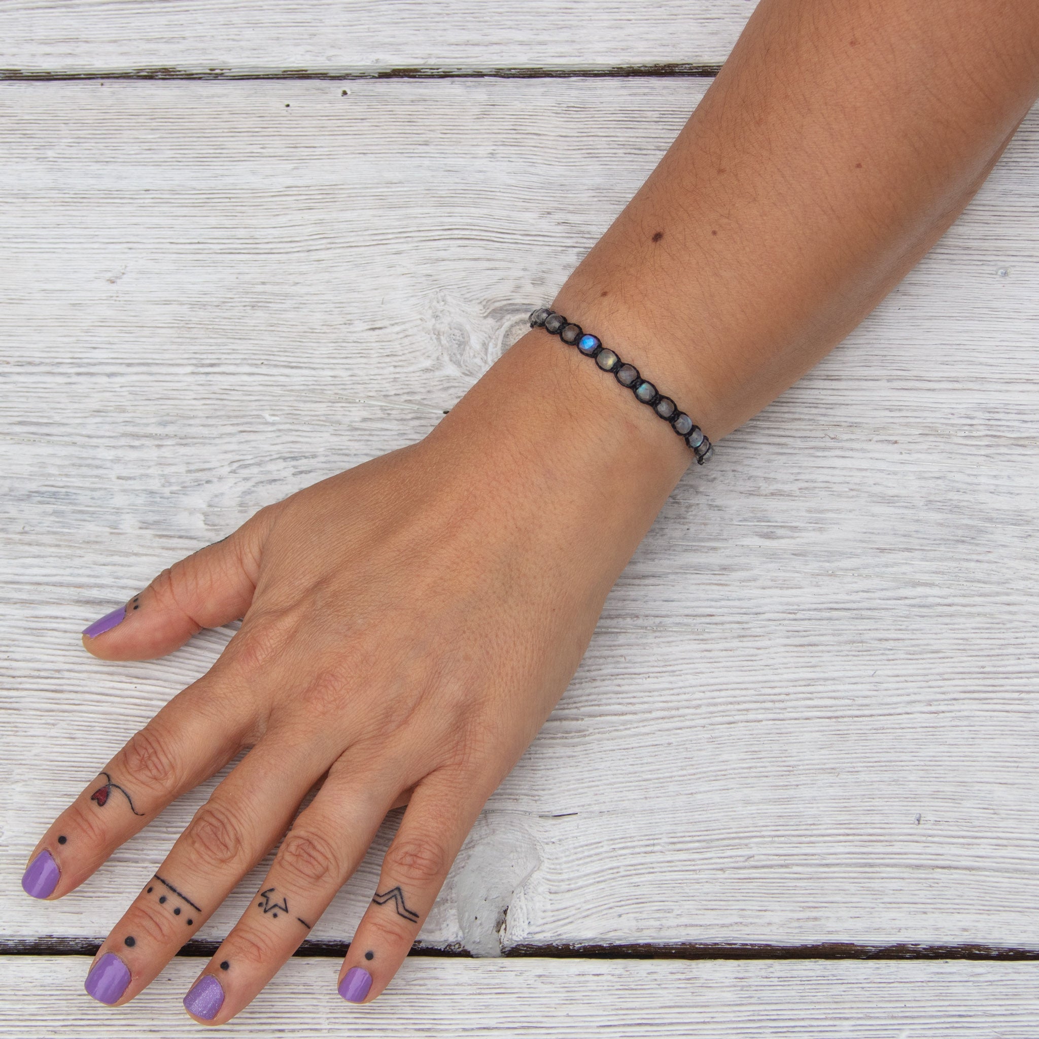 labradorite bling bijou bracelet piece