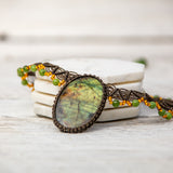 Luminous Moss Fifth Chakra's choker necklace