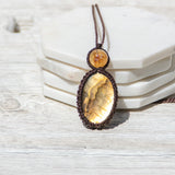 Golden Labradorite & Citrine Mystic Duet necklace