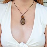 Golden Labradorite & Citrine Mystic Duet necklace