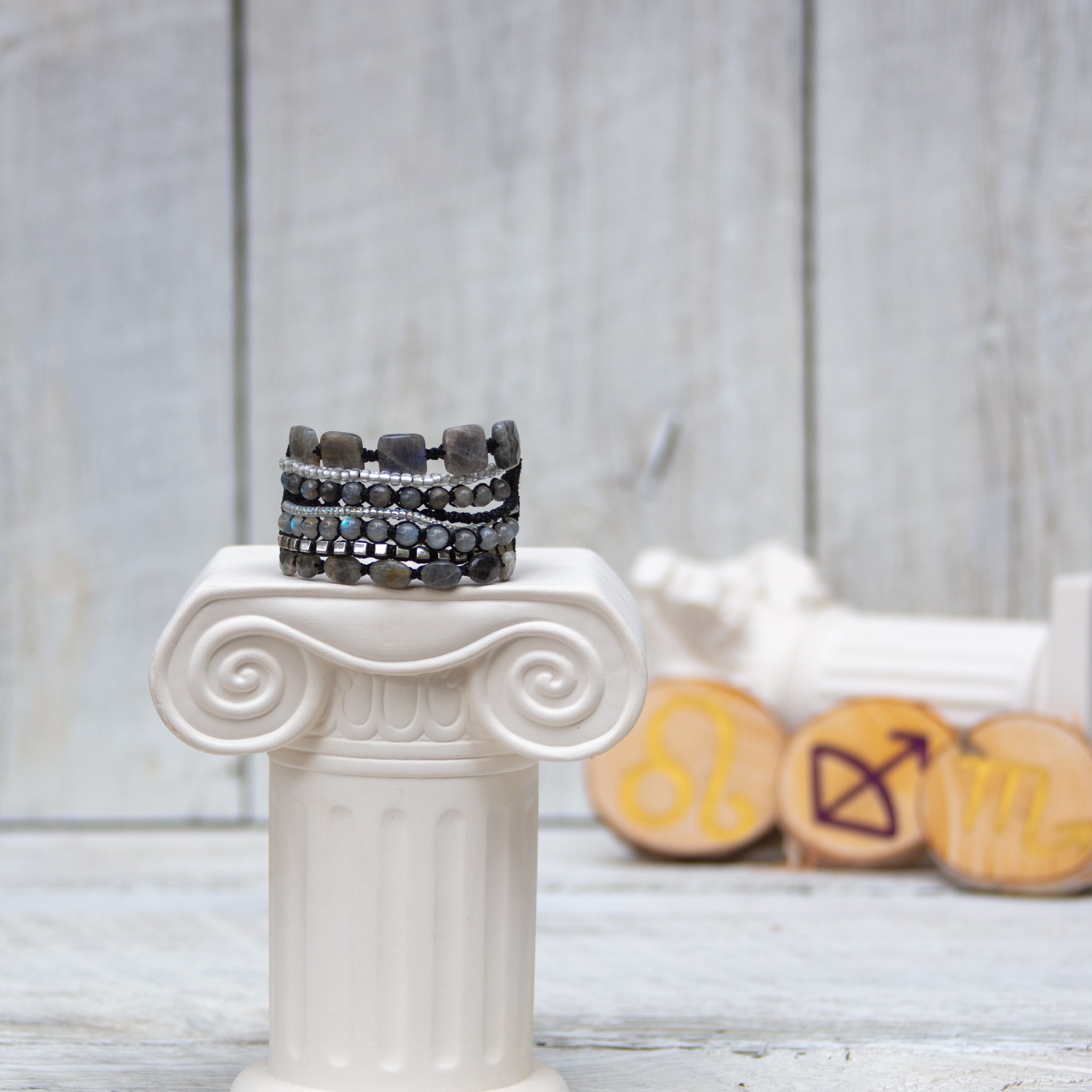 labradorite never too much bracelet