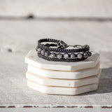 larvikite earthy embrace bracelet