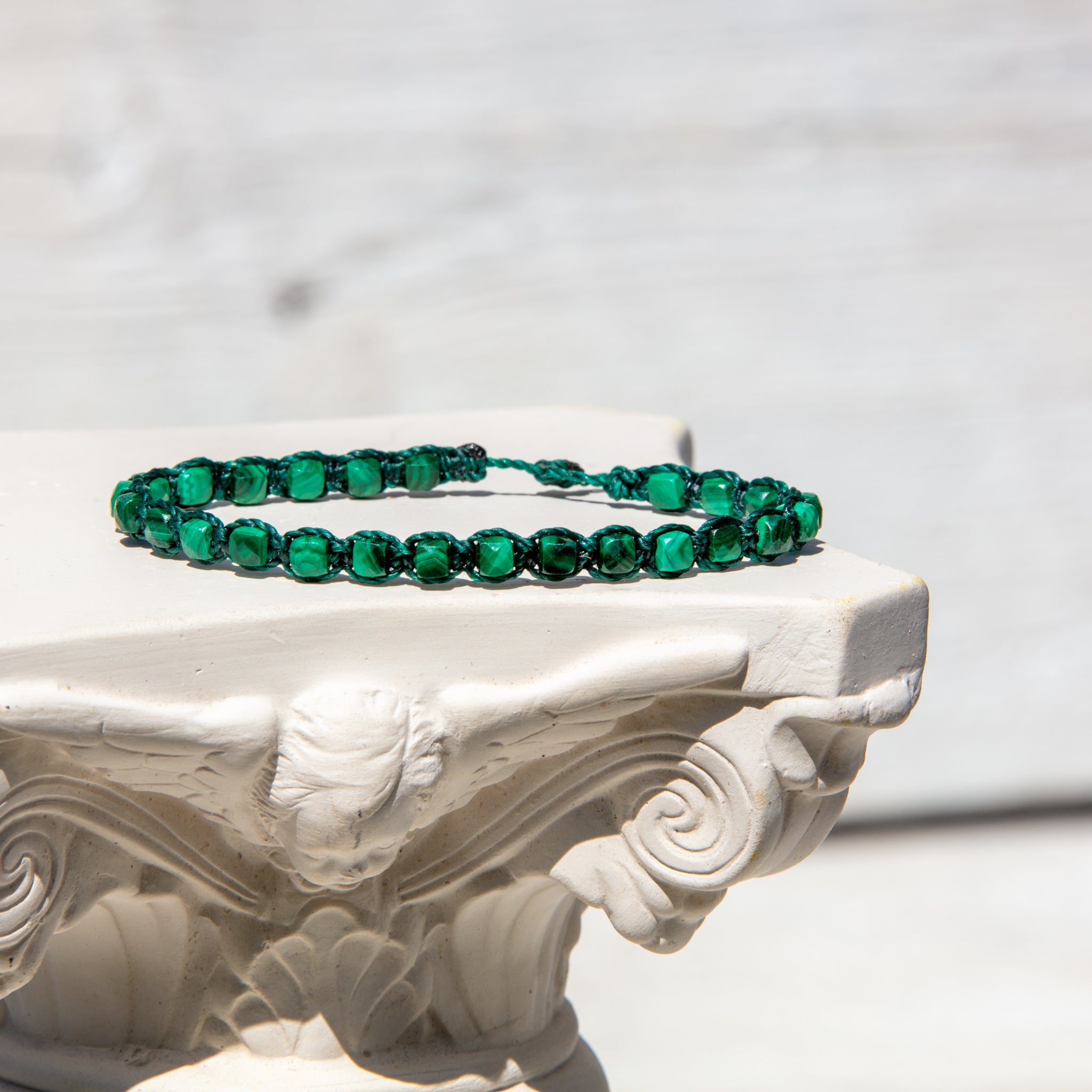 malachite beads bling bijou bracelet