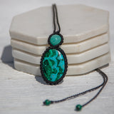 Malachite-Chrysocolla & Amazonite Mystic Duet Necklace