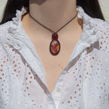 Mookaite & Carnelian Mystic Duet necklace