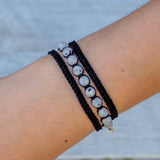 Rainbow Moonstone Tourmaline Earthy  Embrace bracelet