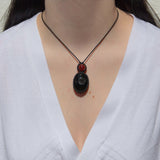 Druzy Onyx & Carnelian Mystic Duet Necklace
