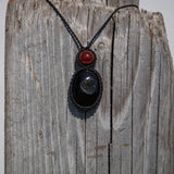 Druzy Onyx & Carnelian Mystic Duet Necklace
