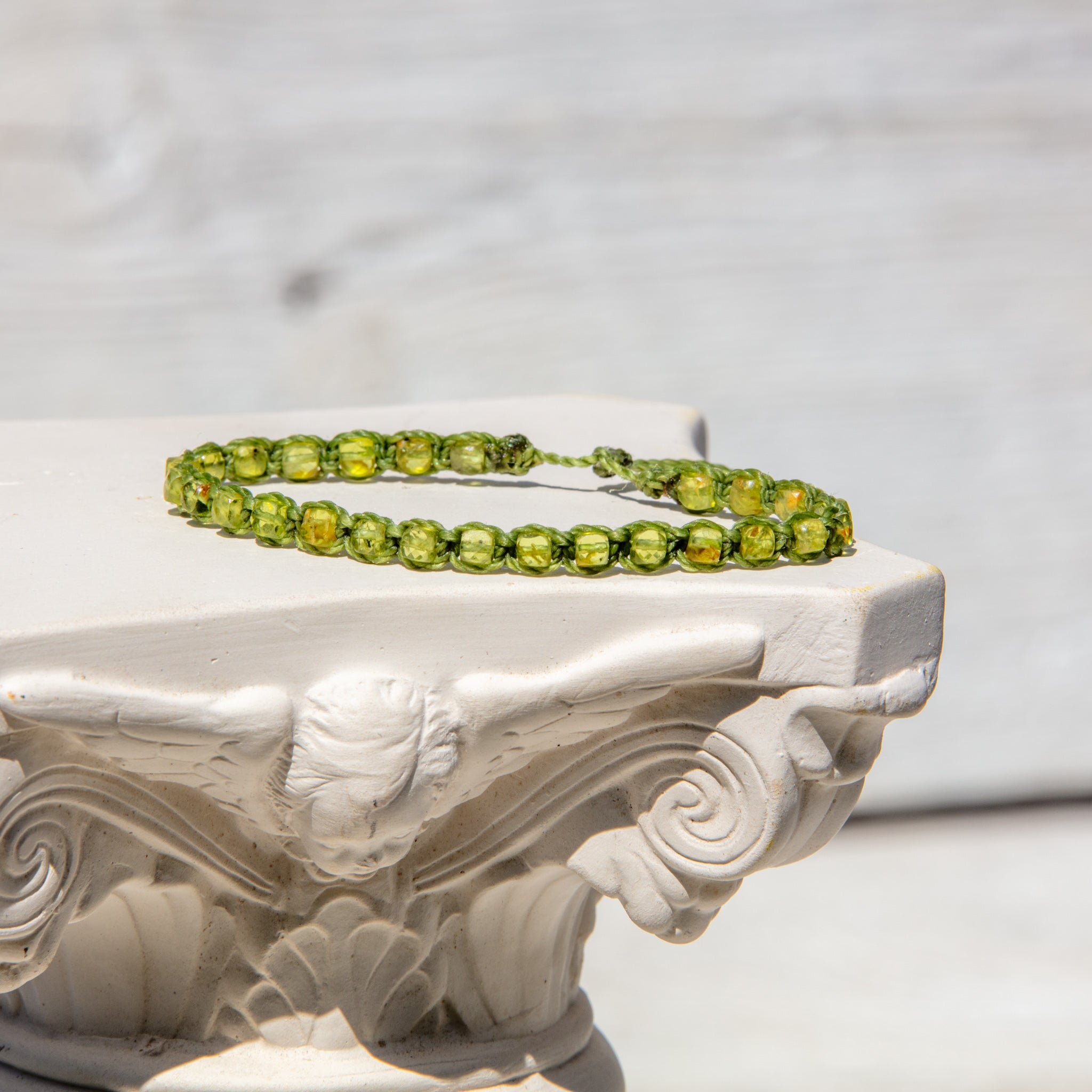 peridot bling bijou bracelet