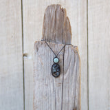 Pietersite & Aquamarine Mystic Duet necklace