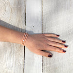 pink opal earthy embrace bracelet