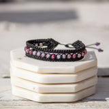 Pink Tourmaline Earthy Embrace bracelet