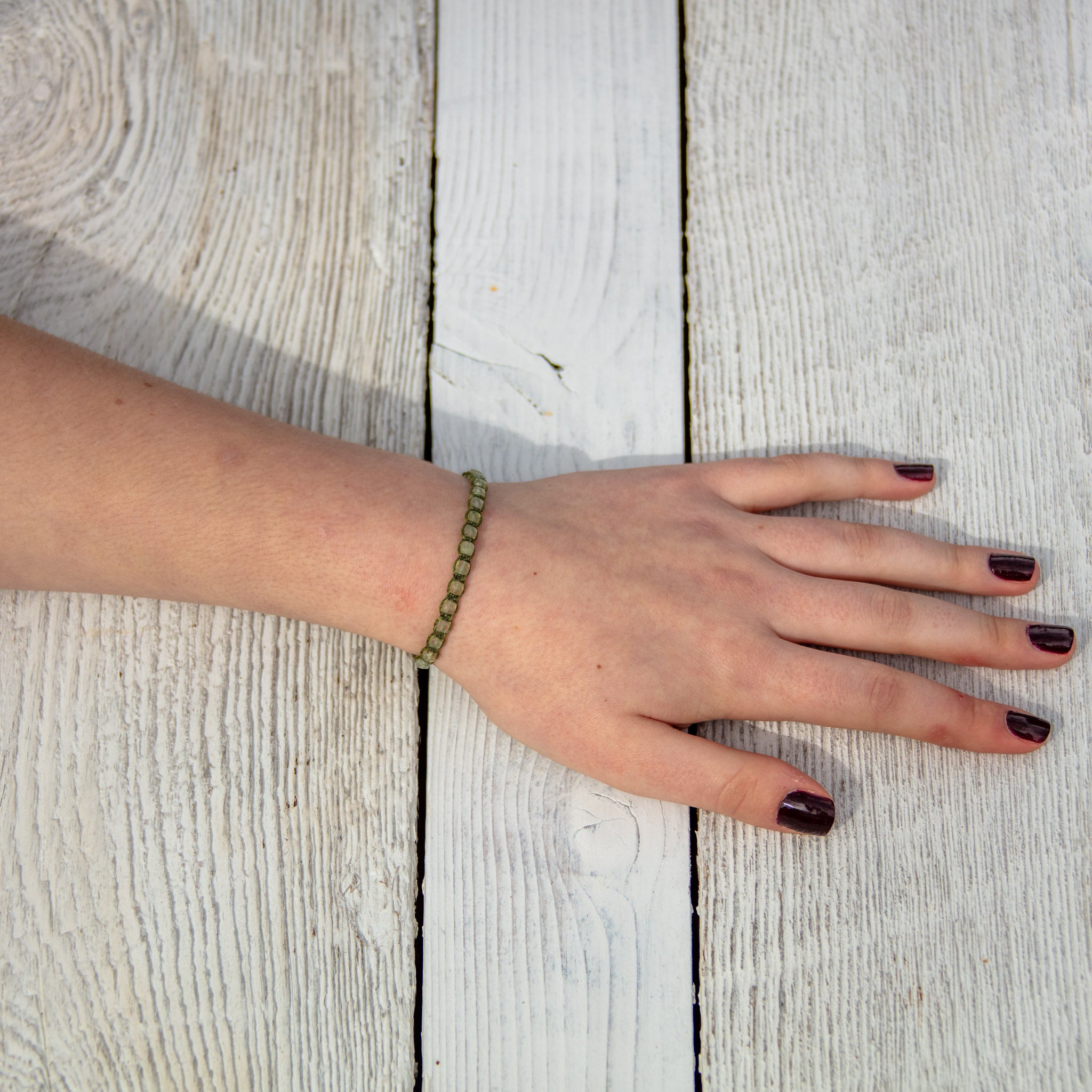 prehnite bling bijou bracelet