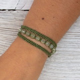 Prehnite Earthy Embrace bracelet