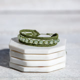 Prehnite Earthy Embrace bracelet
