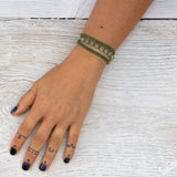 Prehnite Earthy Embrace bracelet