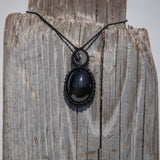 Rainbow Obsidian & Tourmalinated Quartz Mystic Duet Necklace