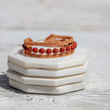 red jasper stone earthy embrace bracelet