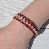 Rhodochrosite Earthy Embrace bracelet