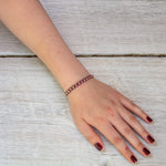 rhodonite beads bling bijou bracelet
