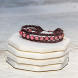 Rhodonite Earthy Embrace bracelet