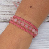 Rose Quartz Earthy Embrace bracelet