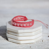 Rose Quartz Earthy Embrace bracelet