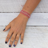 Rose Quartz Earthy Embrace bracelet