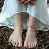 Rose Quartz Fairy Dance anklet