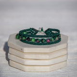 Ruby Zoisite Earthy Embrace bracelet