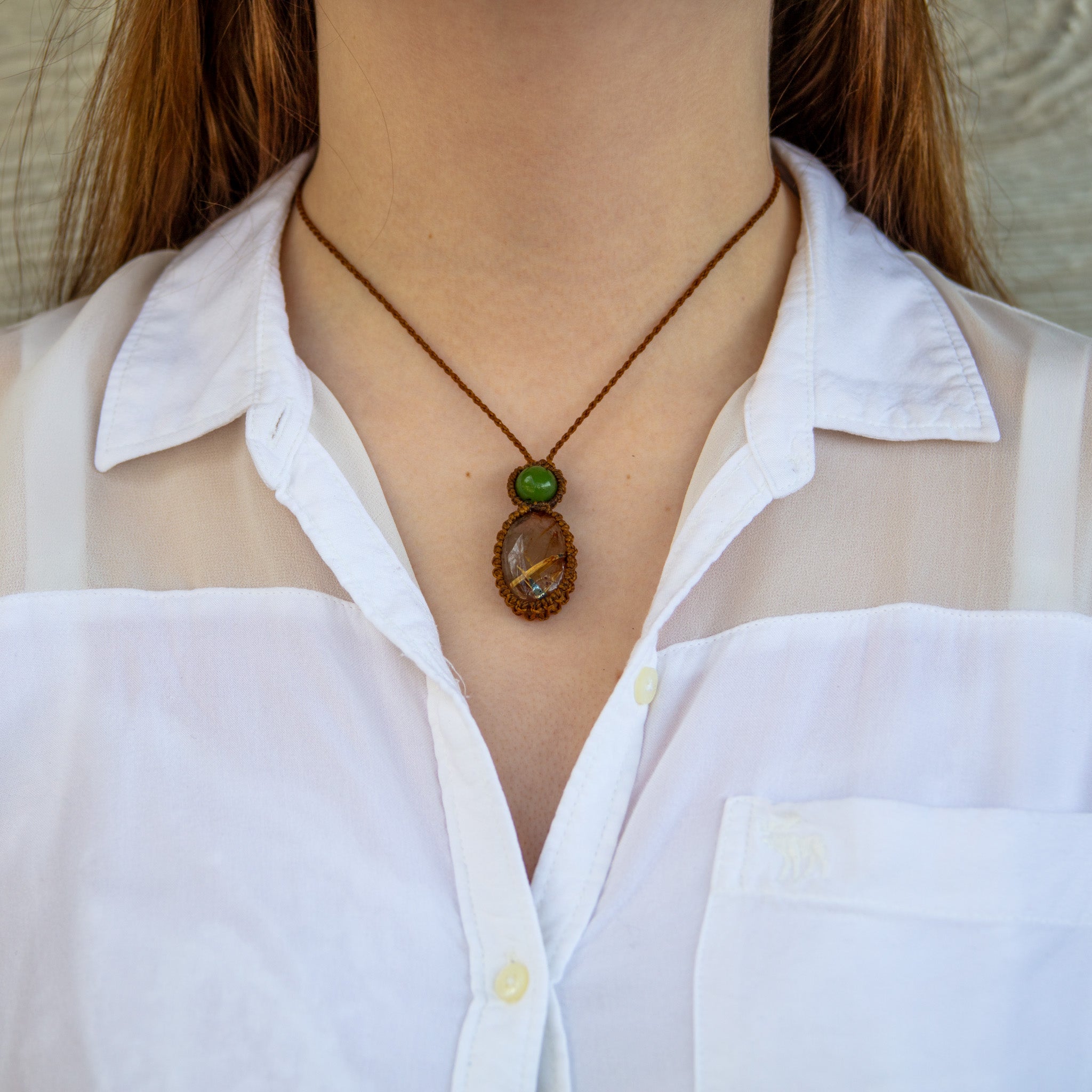 rutilated quartz canadian jade mystic duet necklace
