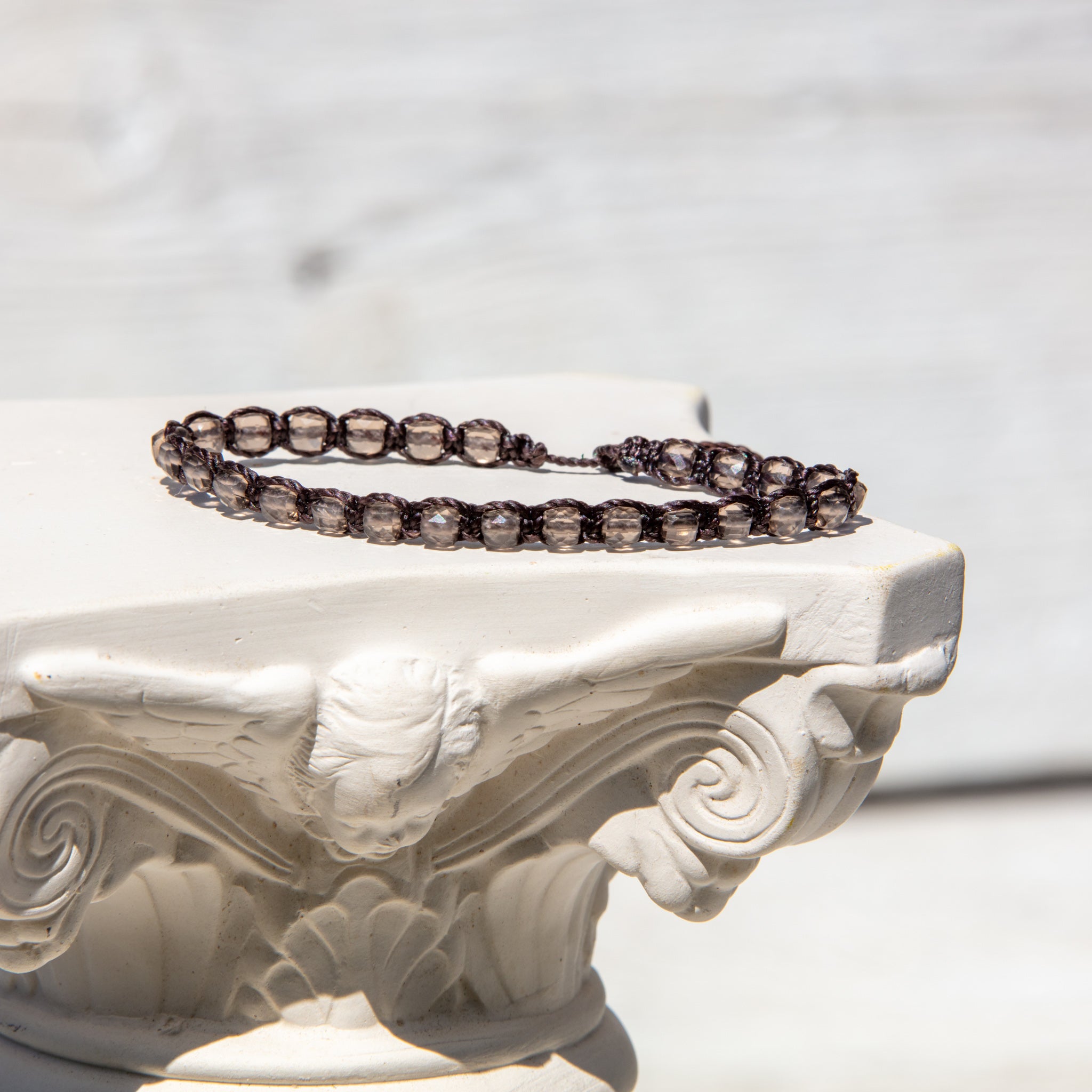 smoky quartz bling bijou bracelet