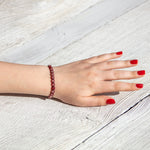 strawberry quartz gemstone bling bijou bracelet