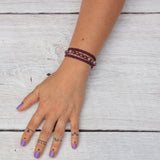 strawberry quartz earthy embrace bracelet