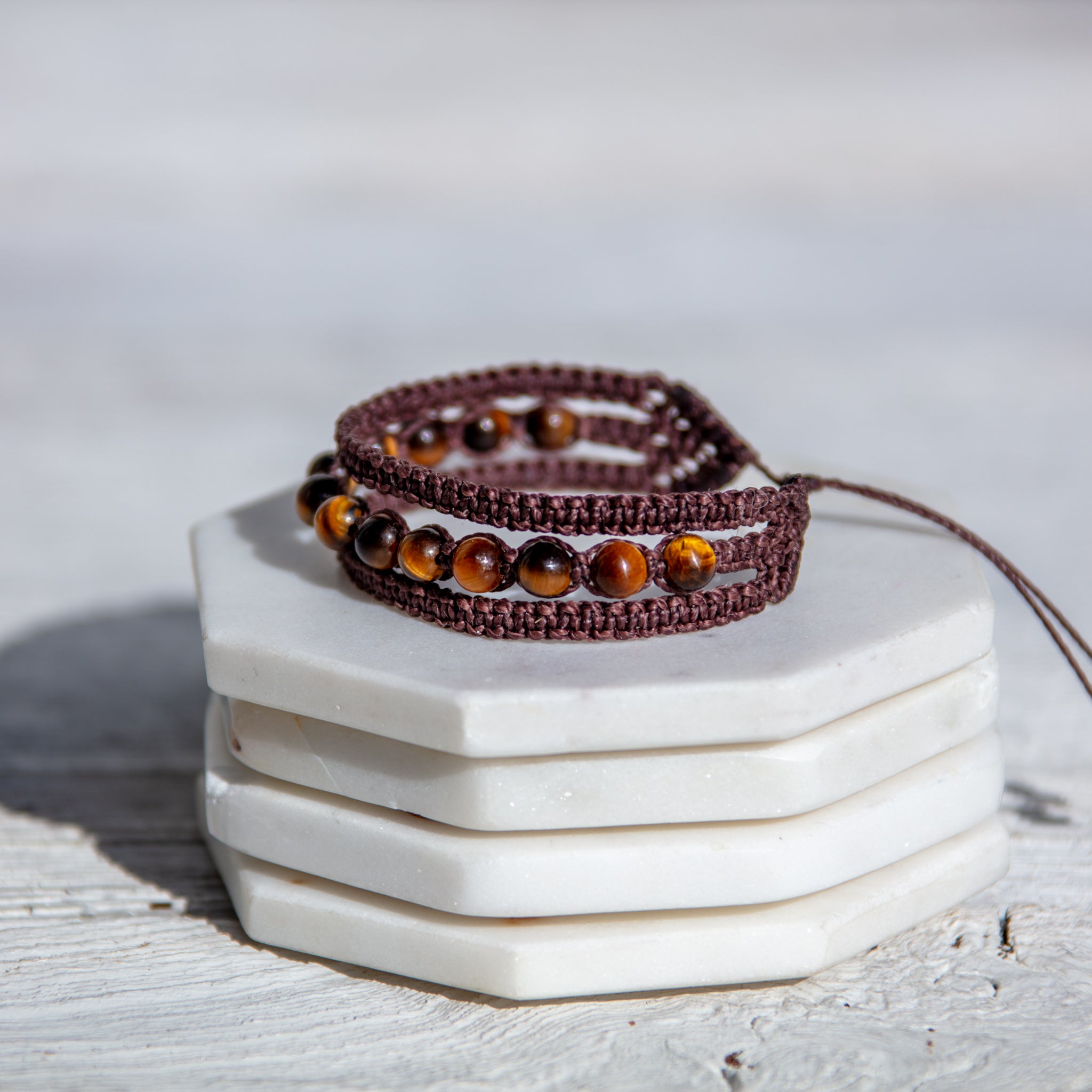tigers eye earthy embrace bracelet