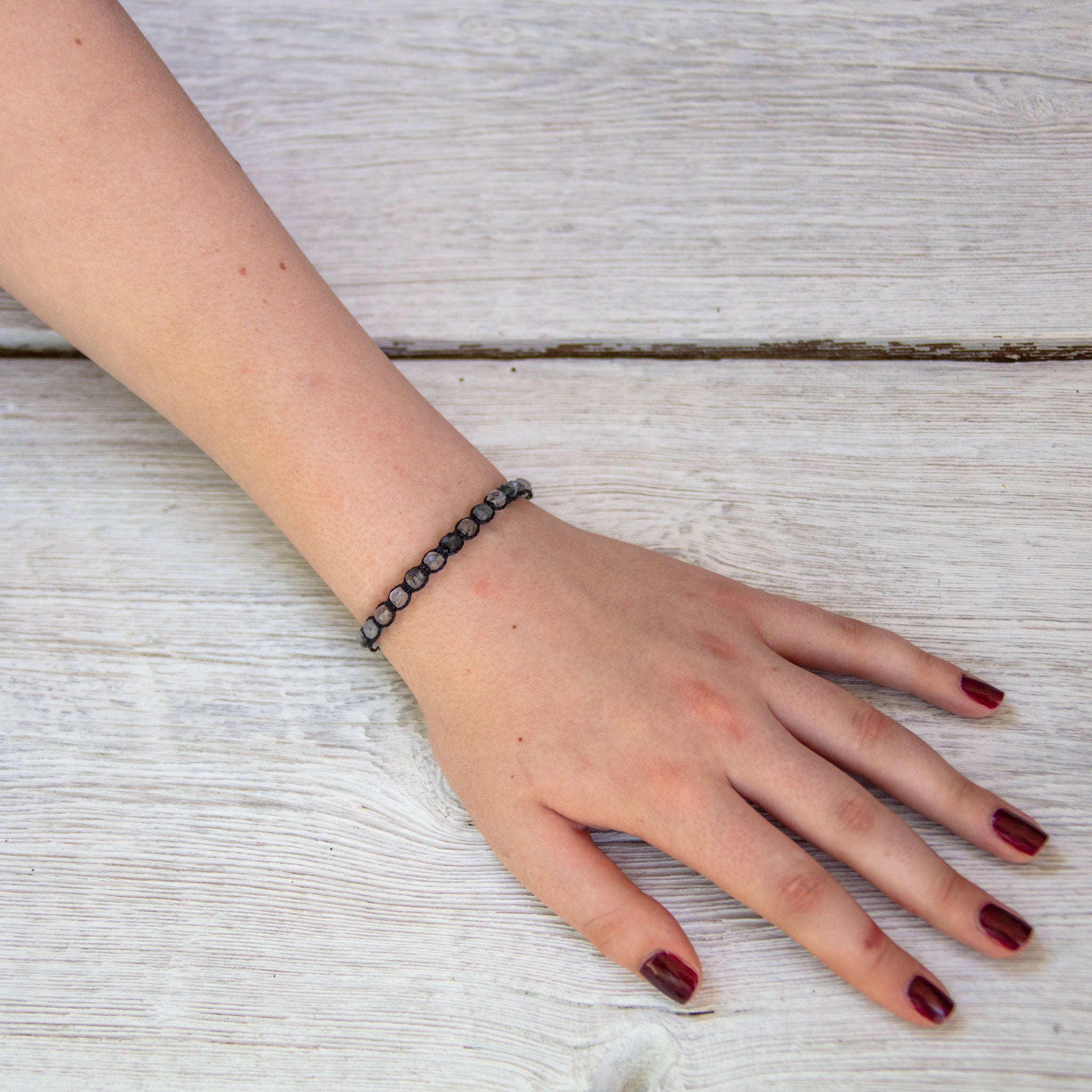 tourmalinated quartz bling bijou bracelet