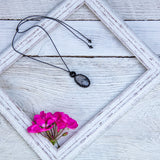 Tourmalinated Quartz & Black Tourmaline Mystic Duet necklace